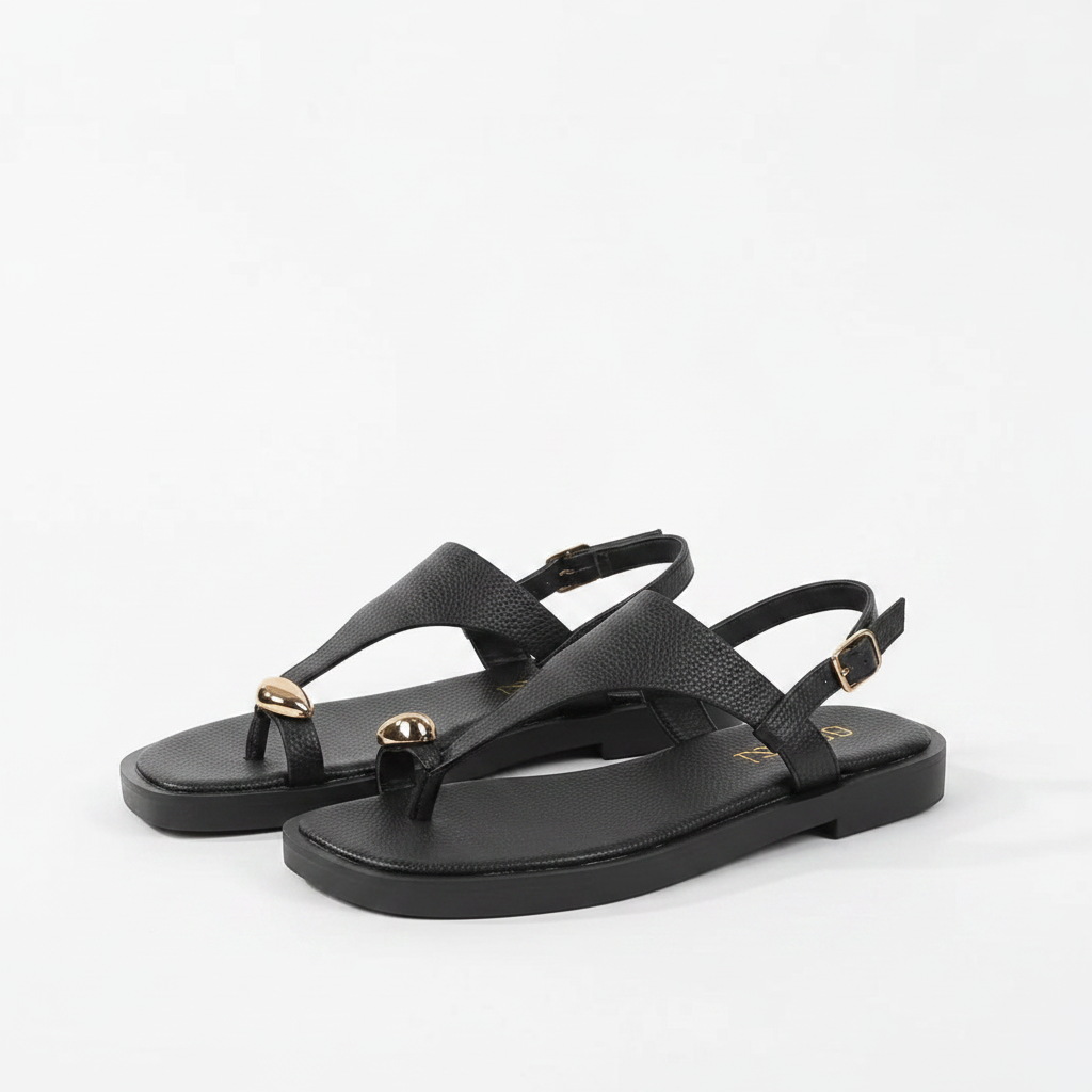 Summer T-Strap Chic Toe Ring Flat Sandal