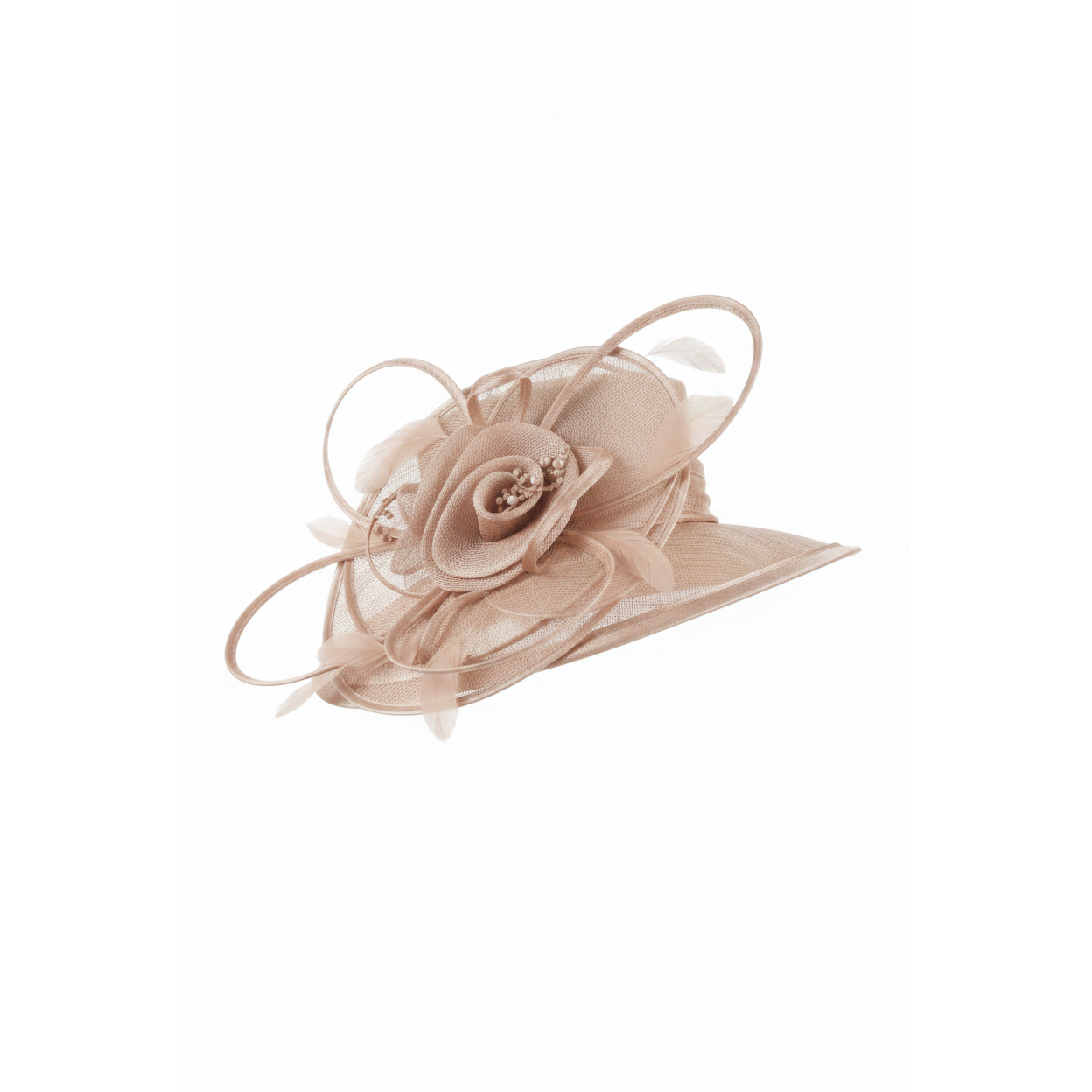 Wedding/Funeral Satin Occasional Bow Hat