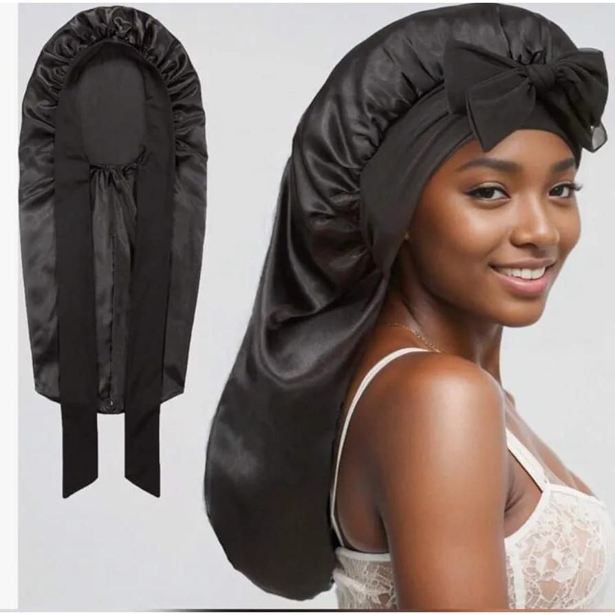 Long Satin Bonnet in Bright Everyday Colours