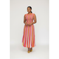 Vibrant Multi-Color Vertical Striped Knit Maxi Dress