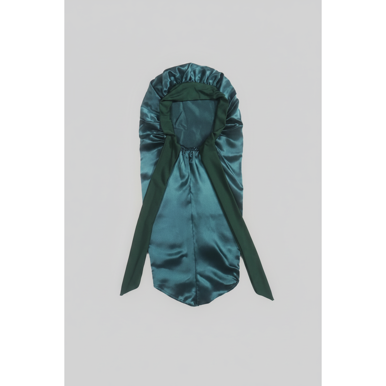 Extended Long Silky Satin Bonnet with Bow Detail