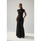 Stylish Ruched Knot Bodycon Maxi Dress