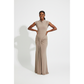 Stylish Ruched Knot Bodycon Maxi Dress