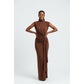 Stylish Ruched Knot Bodycon Maxi Dress