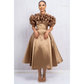 Ladies Fits & Flare Bustier Bubble Midi Dress