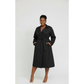 Trendy Waist Belt Mid-Length Trench Coat