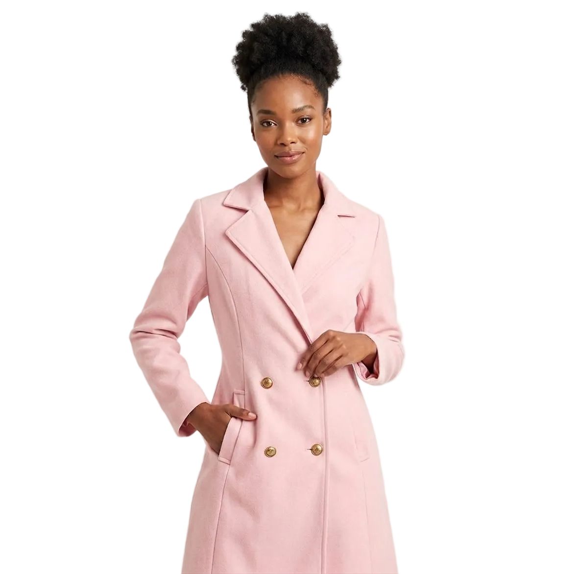 Ladies Double Breast Fashion Style Coat