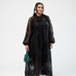 Floral Lantern Sleeve Maxi Dress