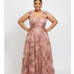 Plus Size Textured Woven Midaxi Length Dress