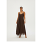 Flowy V-Neck Spaghetti Strap Maxi Dress