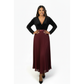 Classic Cooperate Long Pleated Maxi Skirt