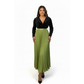 Classic Cooperate Long Pleated Maxi Skirt