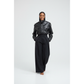 Short Shoulder Tab Faux Leather Jacket