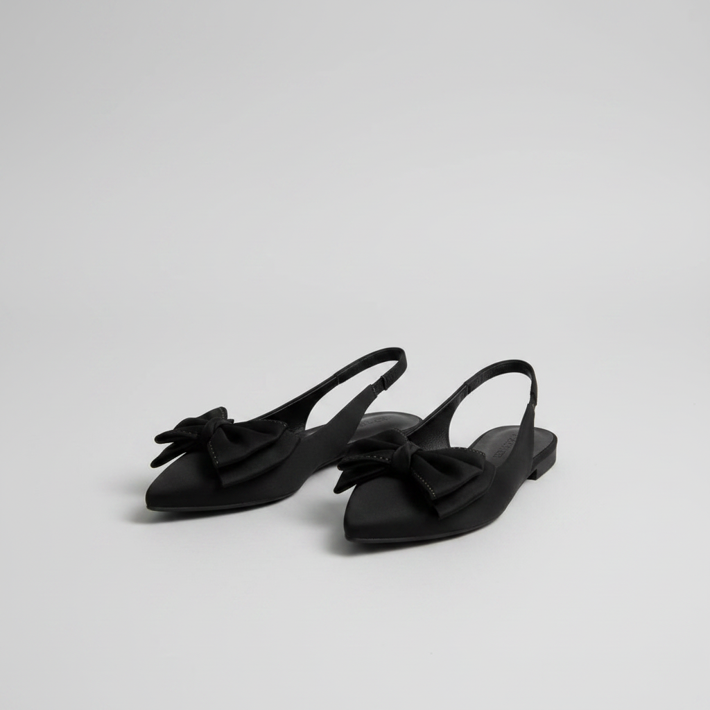 Charming Pointed-Toe Slingback Flats