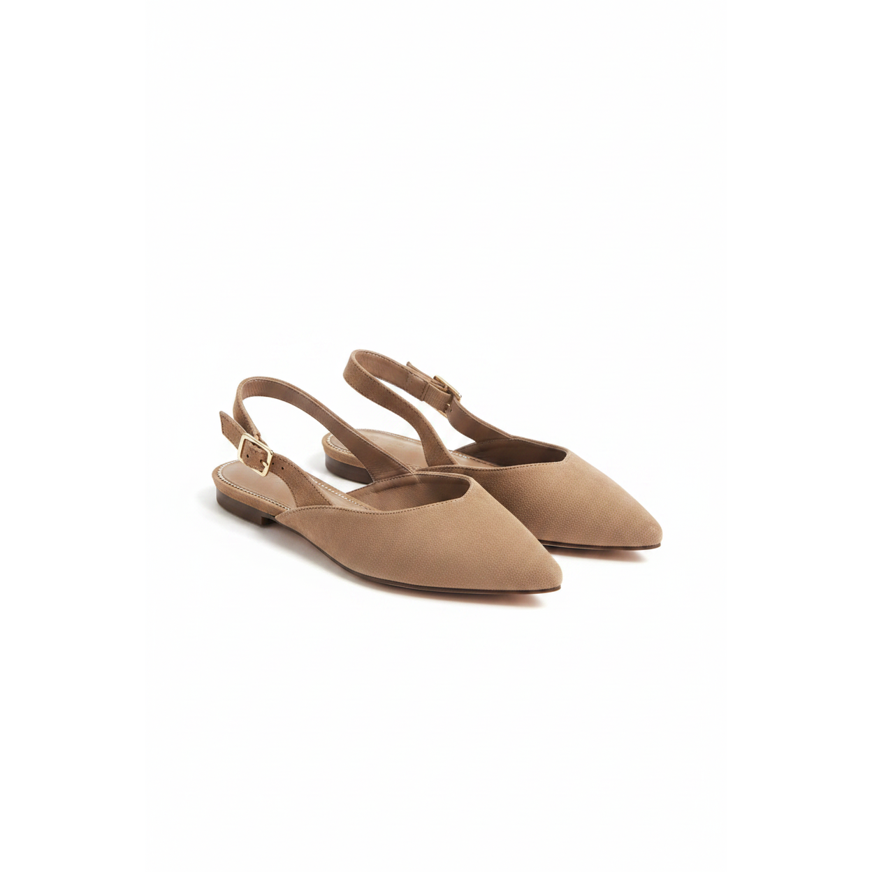Sleek Pointed Faux Suede Pumps