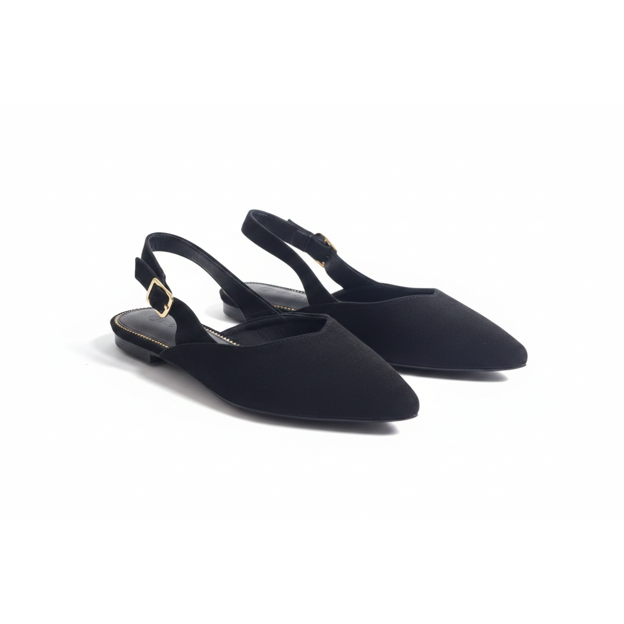 Sleek Pointed Faux Suede Pumps