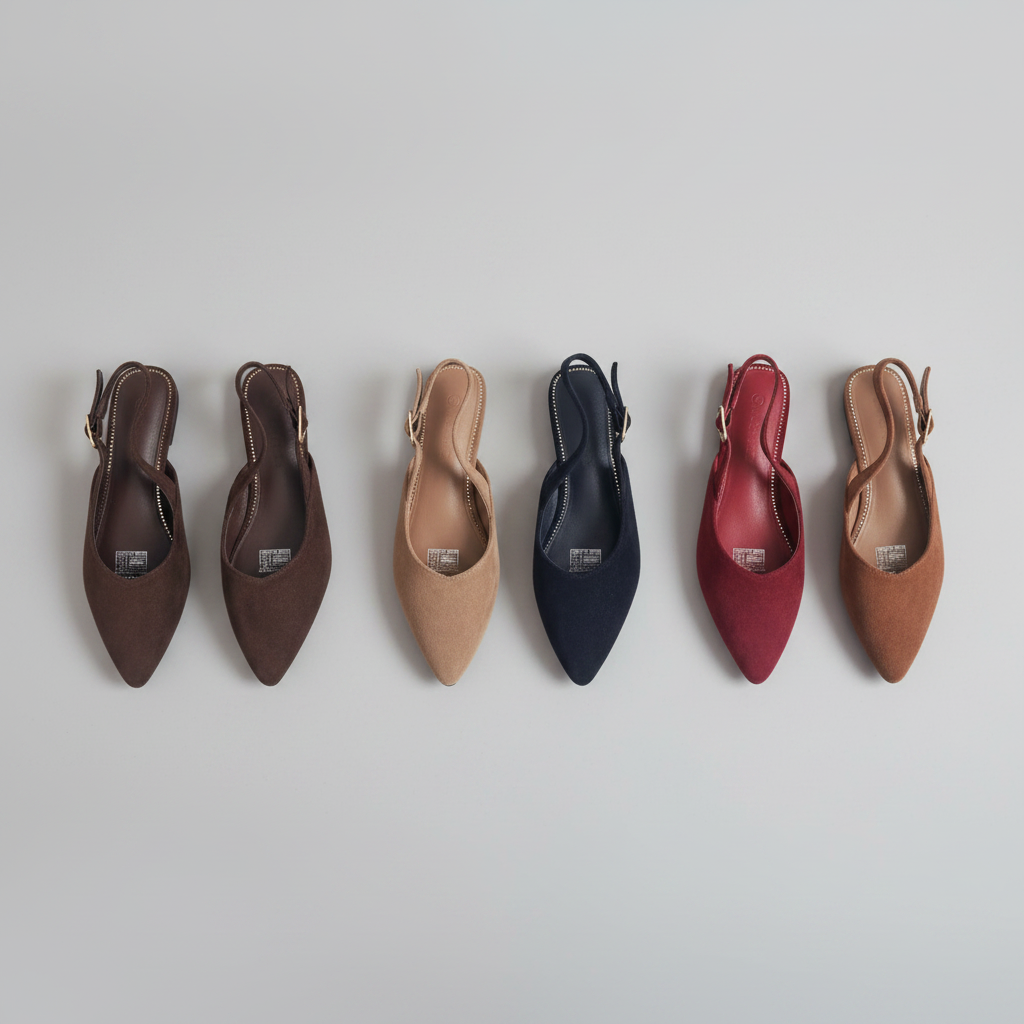 Sleek Pointed Faux Suede Pumps