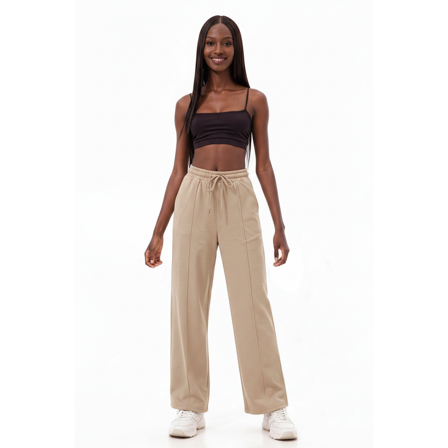 Womens Soft-Touch Wide Leg Sweatpants