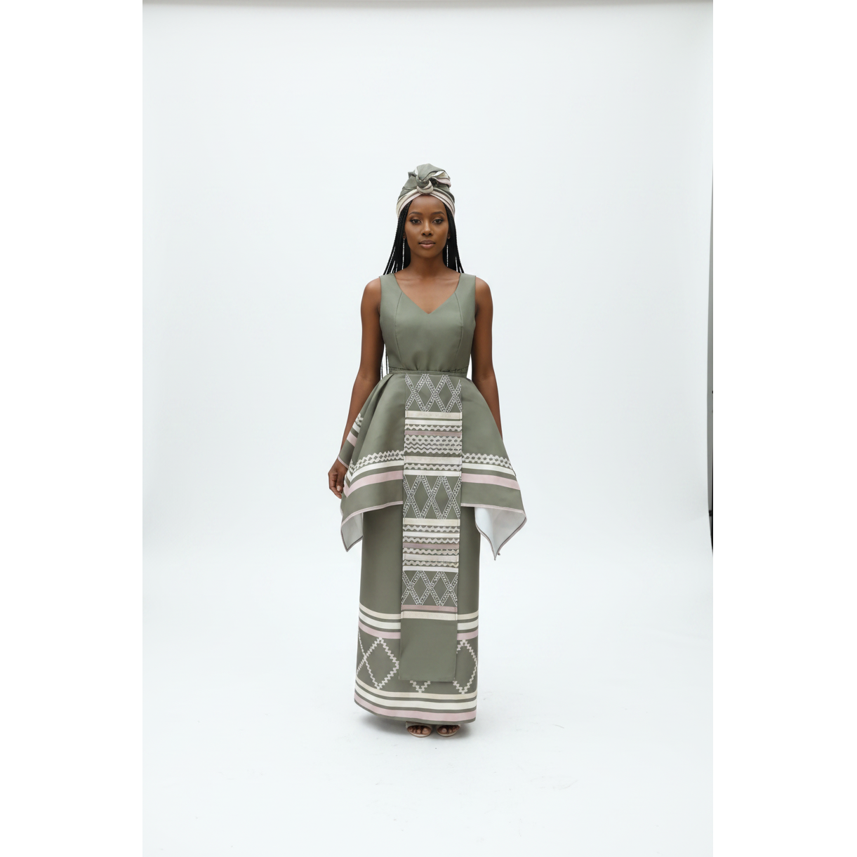 Xhosa-inspired Spaghetti Strap Maxi Dress