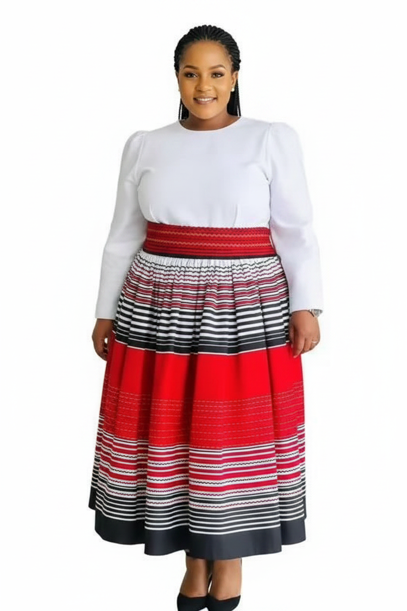 Thando Traditional Bold African Print Dress for Women