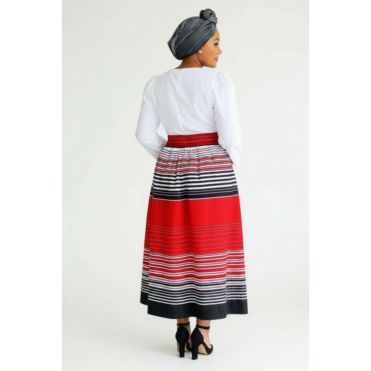 Thando Traditional Bold African Print Dress for Women