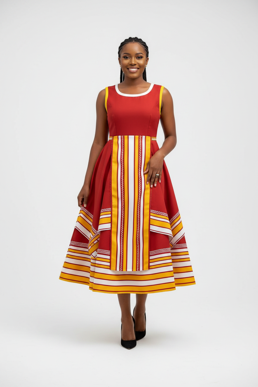 Plus Size Heritage Tribal Traditional Dress