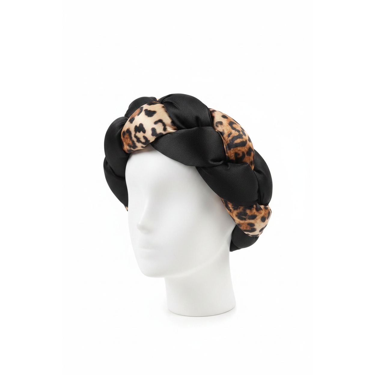 Leopard Print Braided Headwrap – Hair Accessory
