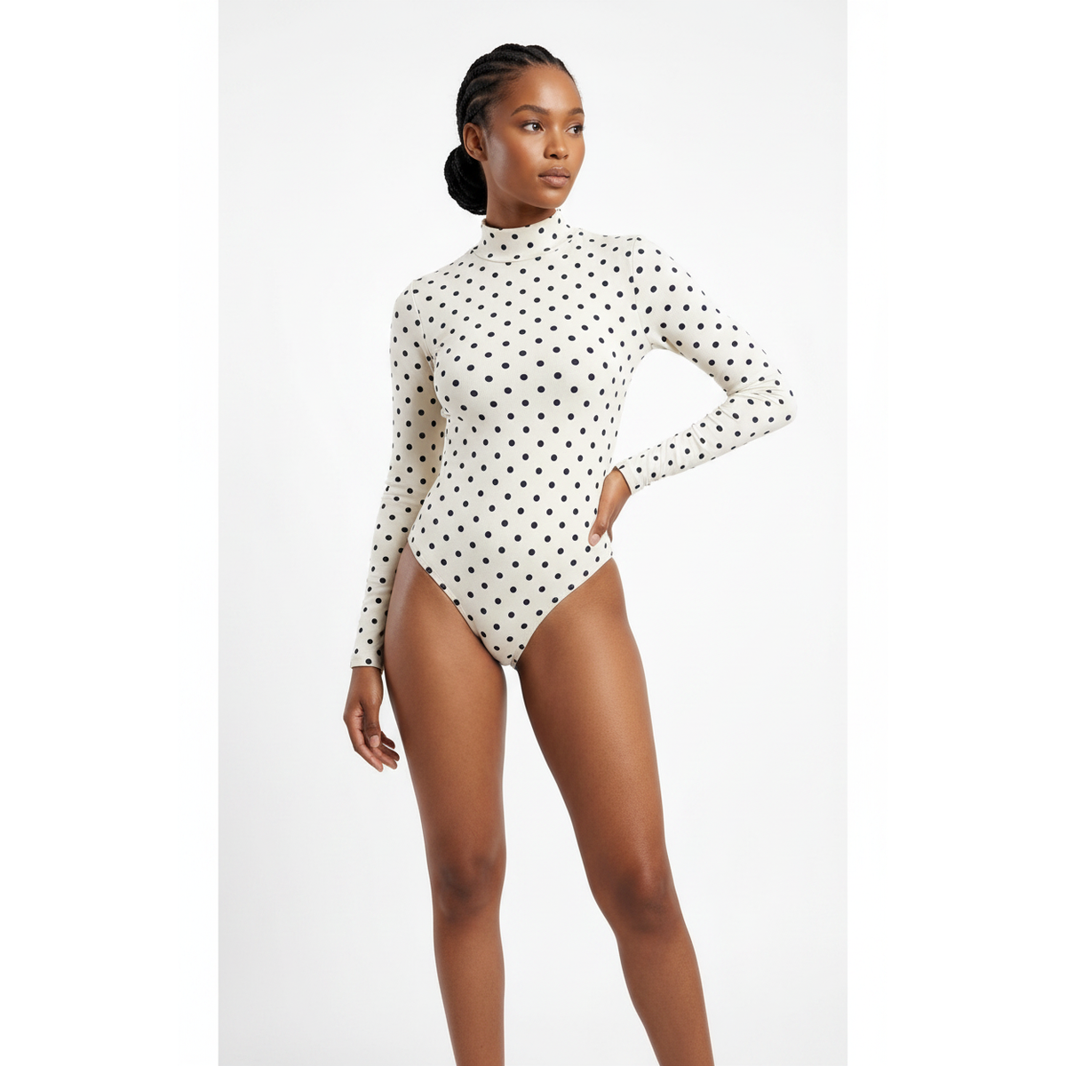 Polka Dot Pattern Chic Bodysuit – view 3