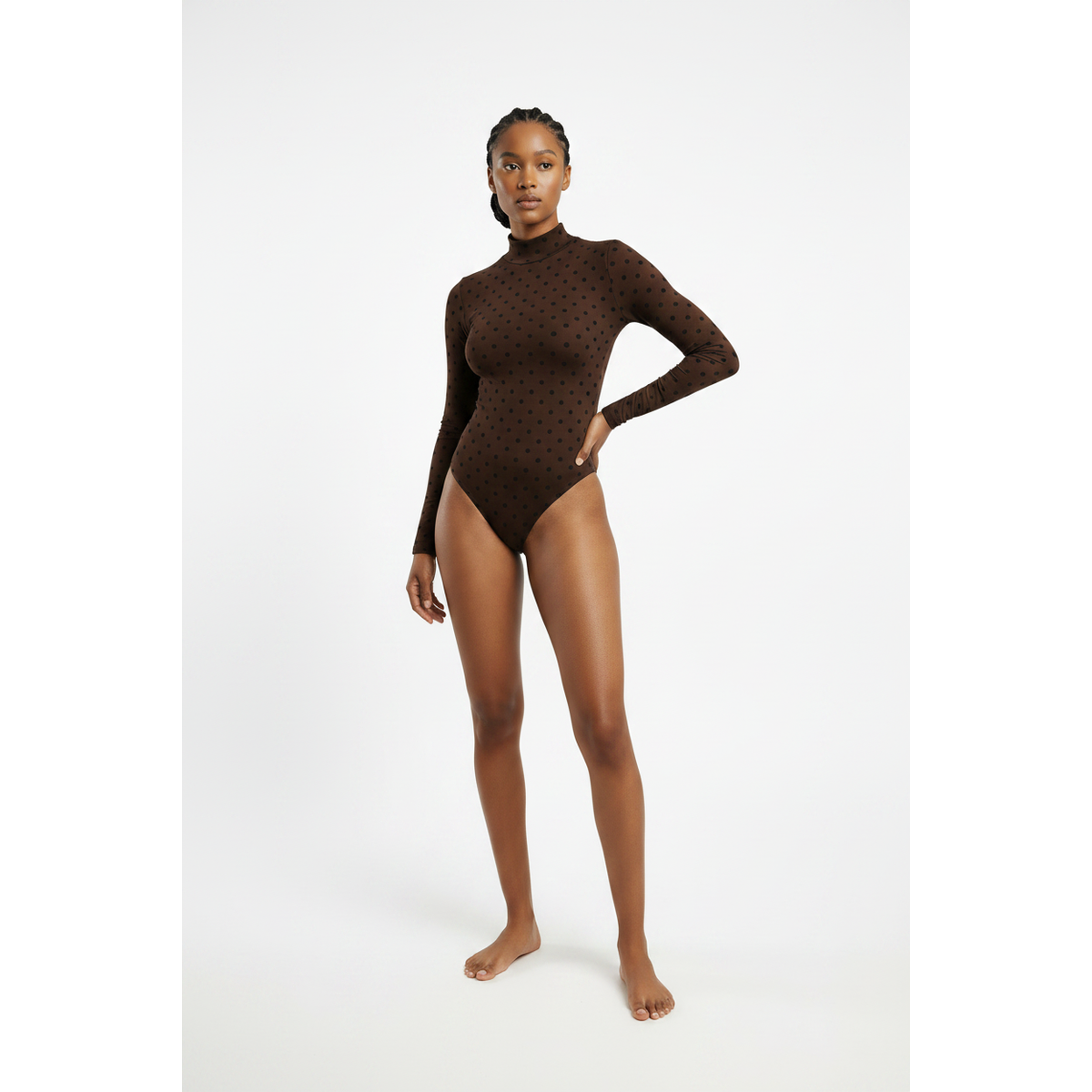 Polka Dot Pattern Chic Bodysuit – view 5
