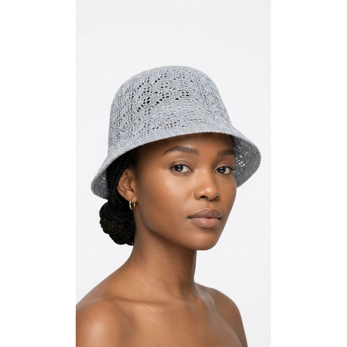 Crochet Knit Bucket Hat – Handcrafted Boho Summer Hat