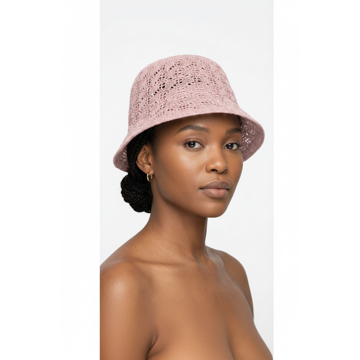 Crochet Knit Bucket Hat – Handcrafted Boho Summer Hat