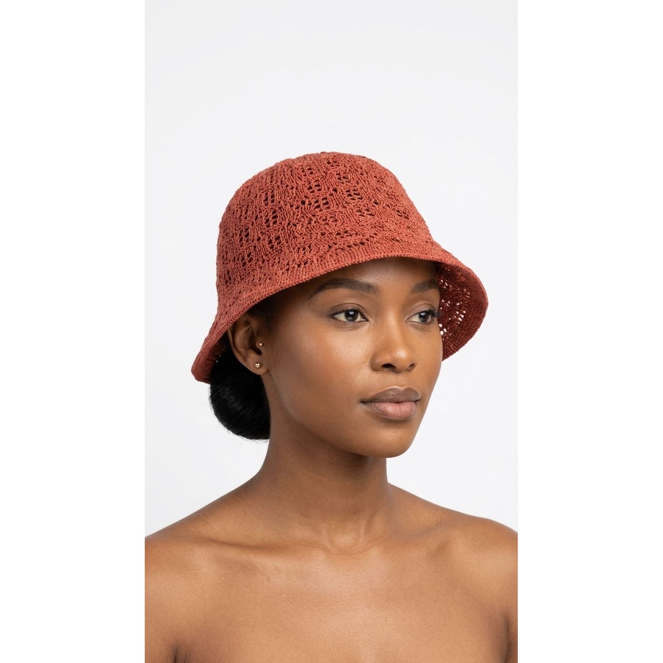 Crochet Knit Bucket Hat – Handcrafted Boho Summer Hat