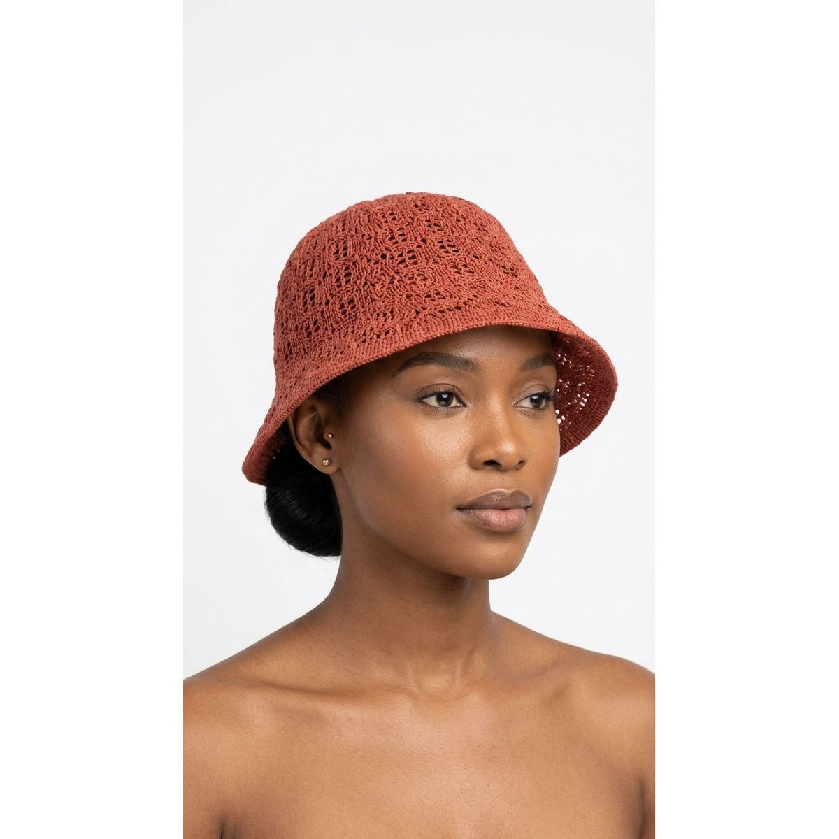 Crochet Knit Bucket Hat – Handcrafted Boho Summer Hat