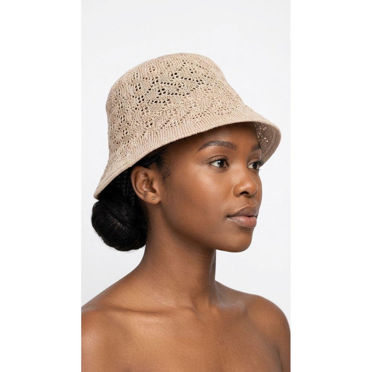 Crochet Knit Bucket Hat – Handcrafted Boho Summer Hat