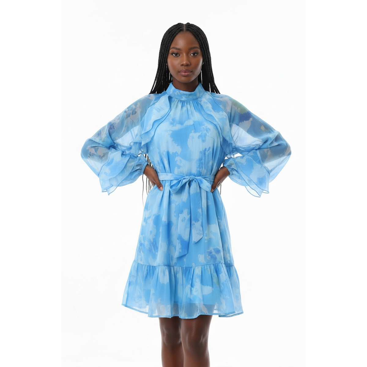 Ladies Floral Tiered Dress