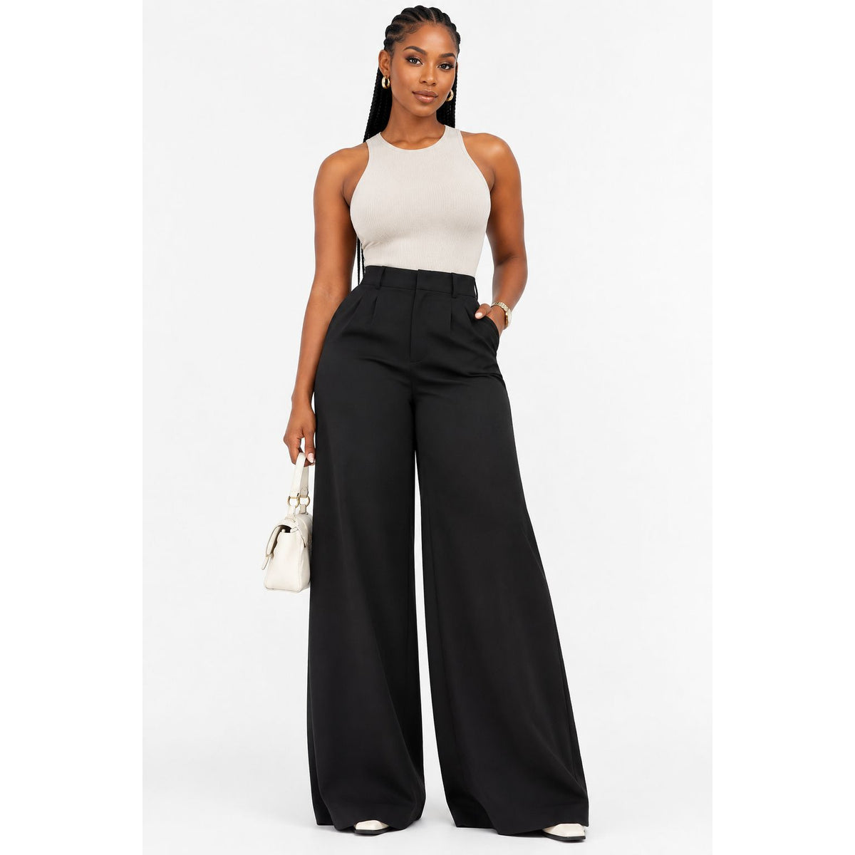 Women's Formal Straight-Leg Pocket Pants – Polished Workwear