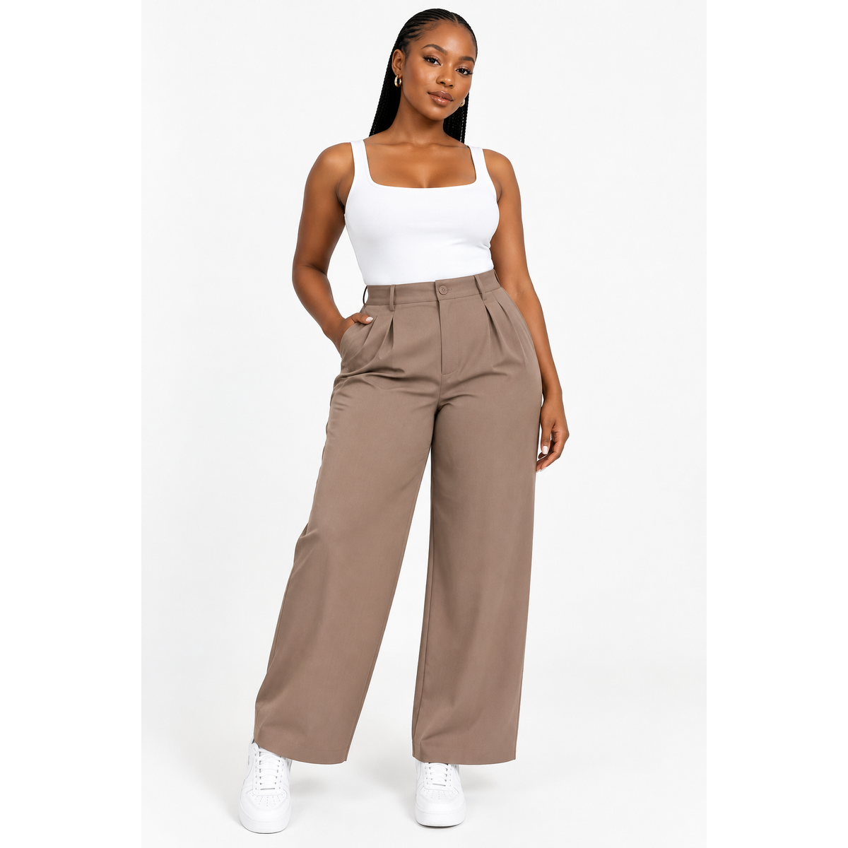 Women's Formal Straight-Leg Pocket Pants – Polished Workwear
