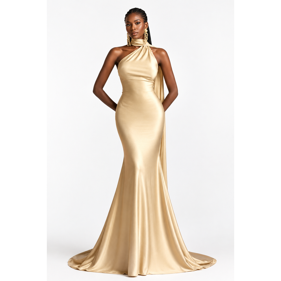 Women’s Luxury Formal Evening Gown – Elegant Tailored Maxi Dress
