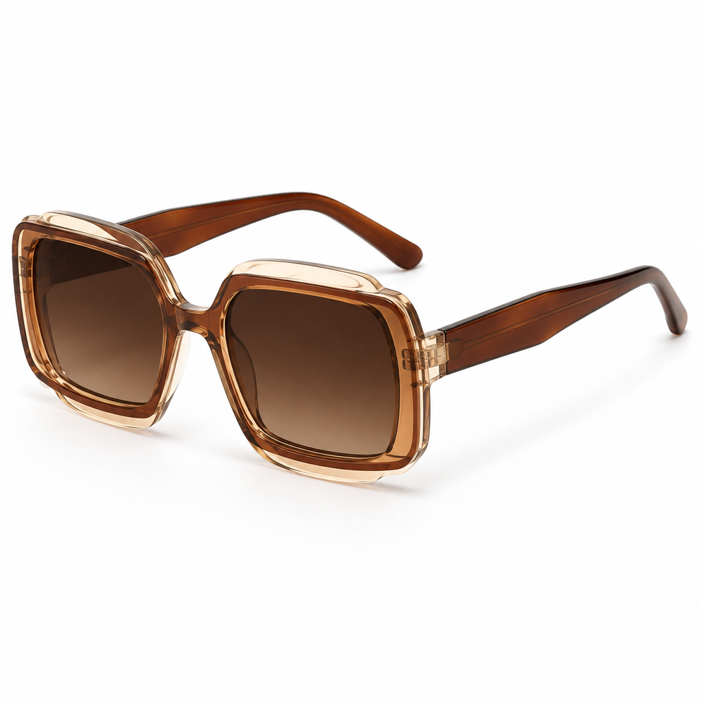Oversized Polygonal Sunglasses for Women