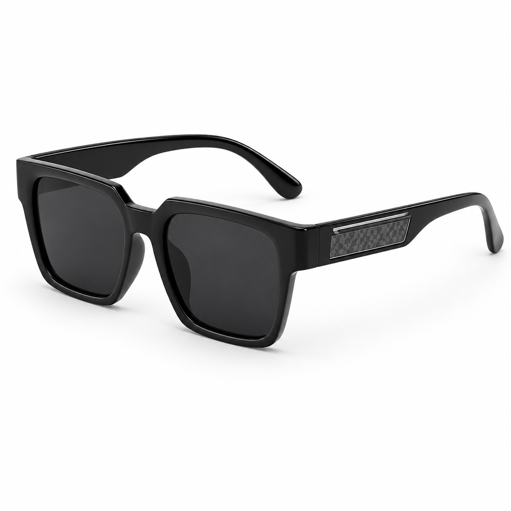 Oversized Square Sunglasses – Chunky Frame UV-Protective Fashion Sunglasses