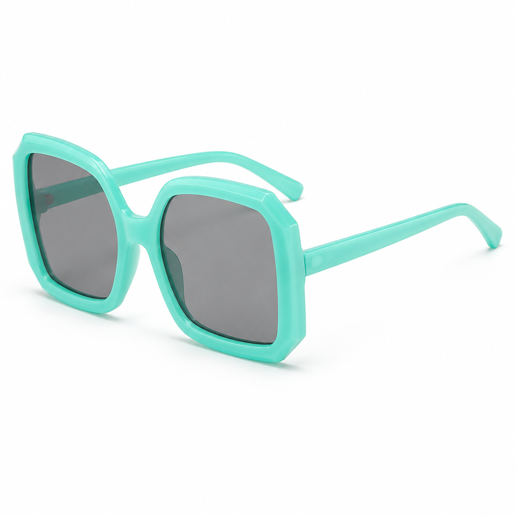 Oversized Square Fashion Sunglasses – Bold Geometric UV-Protective Frames