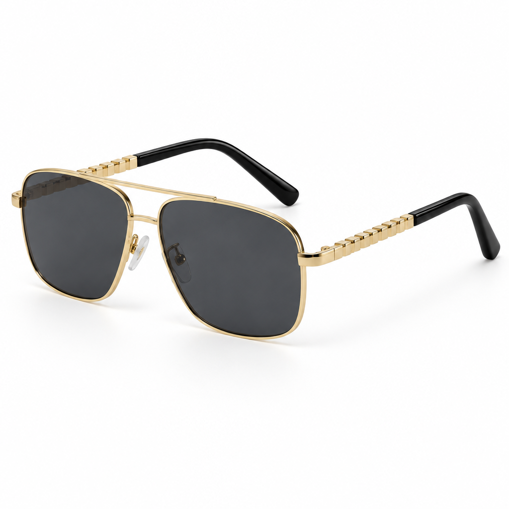 Gradient Lens Sunglasses – Gold & Tortoiseshell Fashion Frames