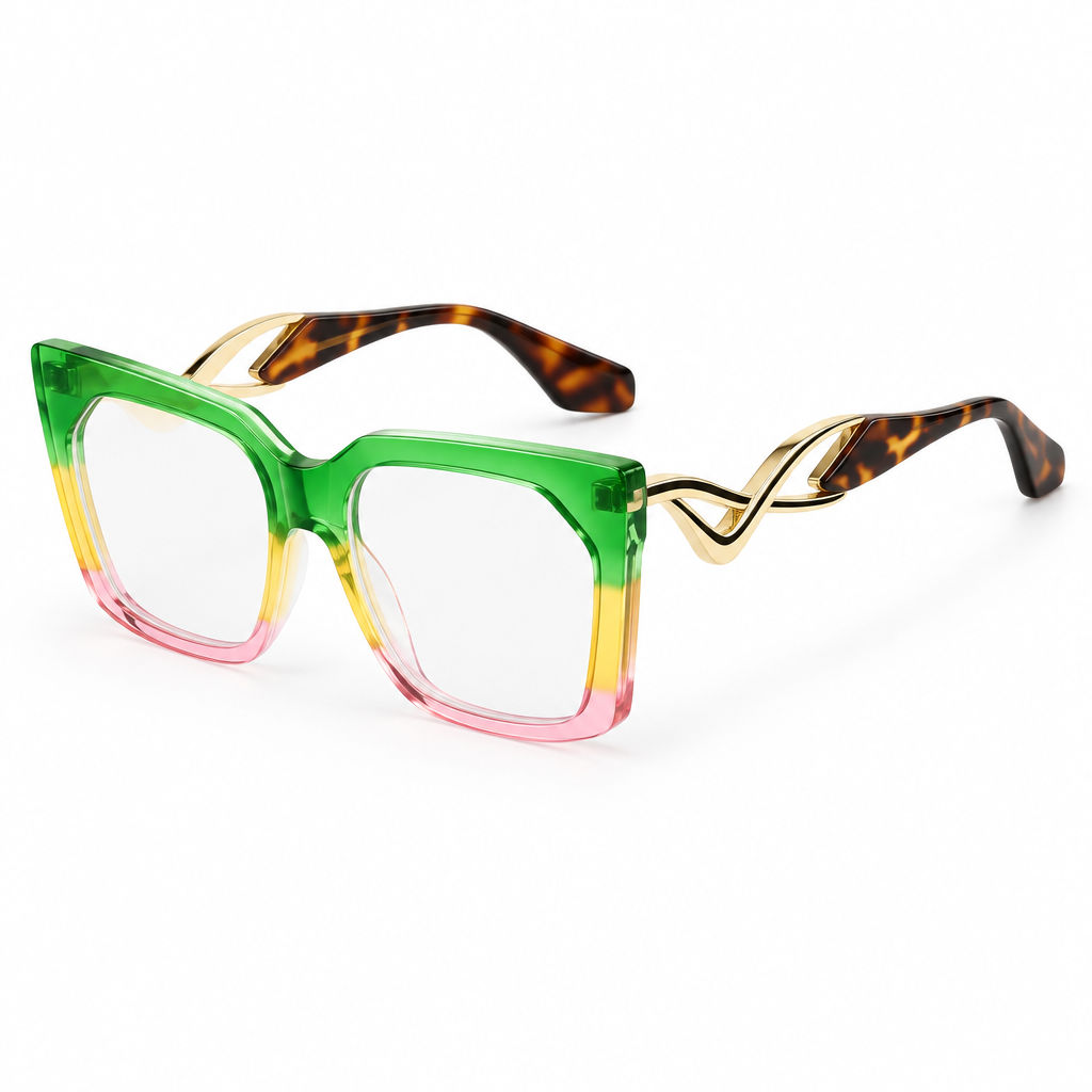 Square Full Frame Sunglasses – Bold Colourful UV-Protective Fashion Shades