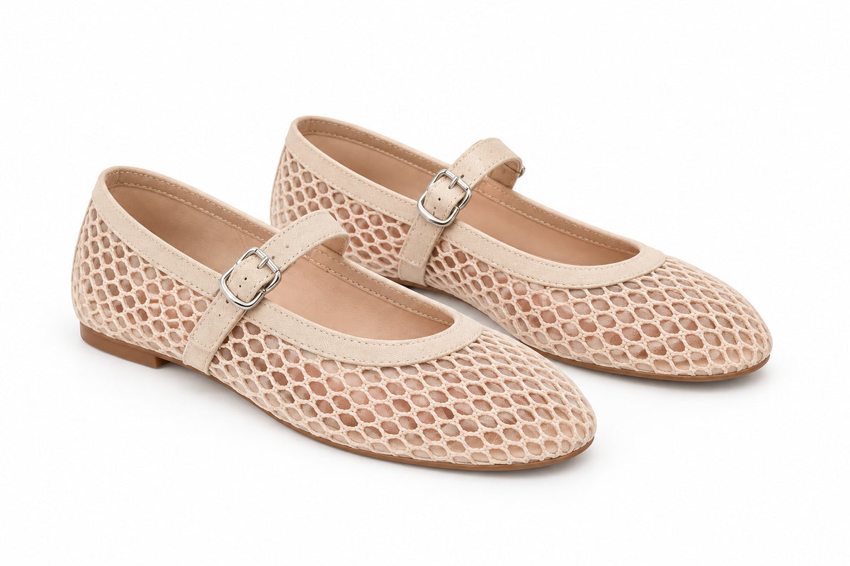 Flat Mesh Strap Lightweight Breathable Summer Flats Shoes