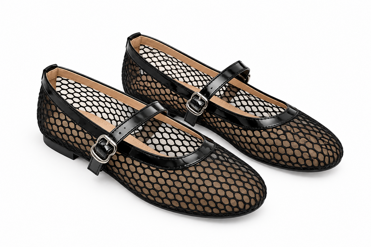 Flat Mesh Strap Lightweight Breathable Summer Flats Shoes