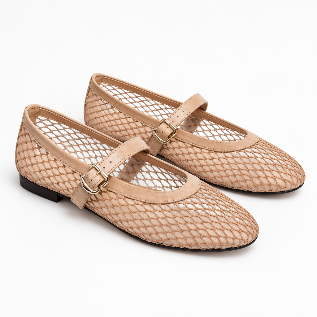Flat Mesh Strap Lightweight Breathable Summer Flats Shoes