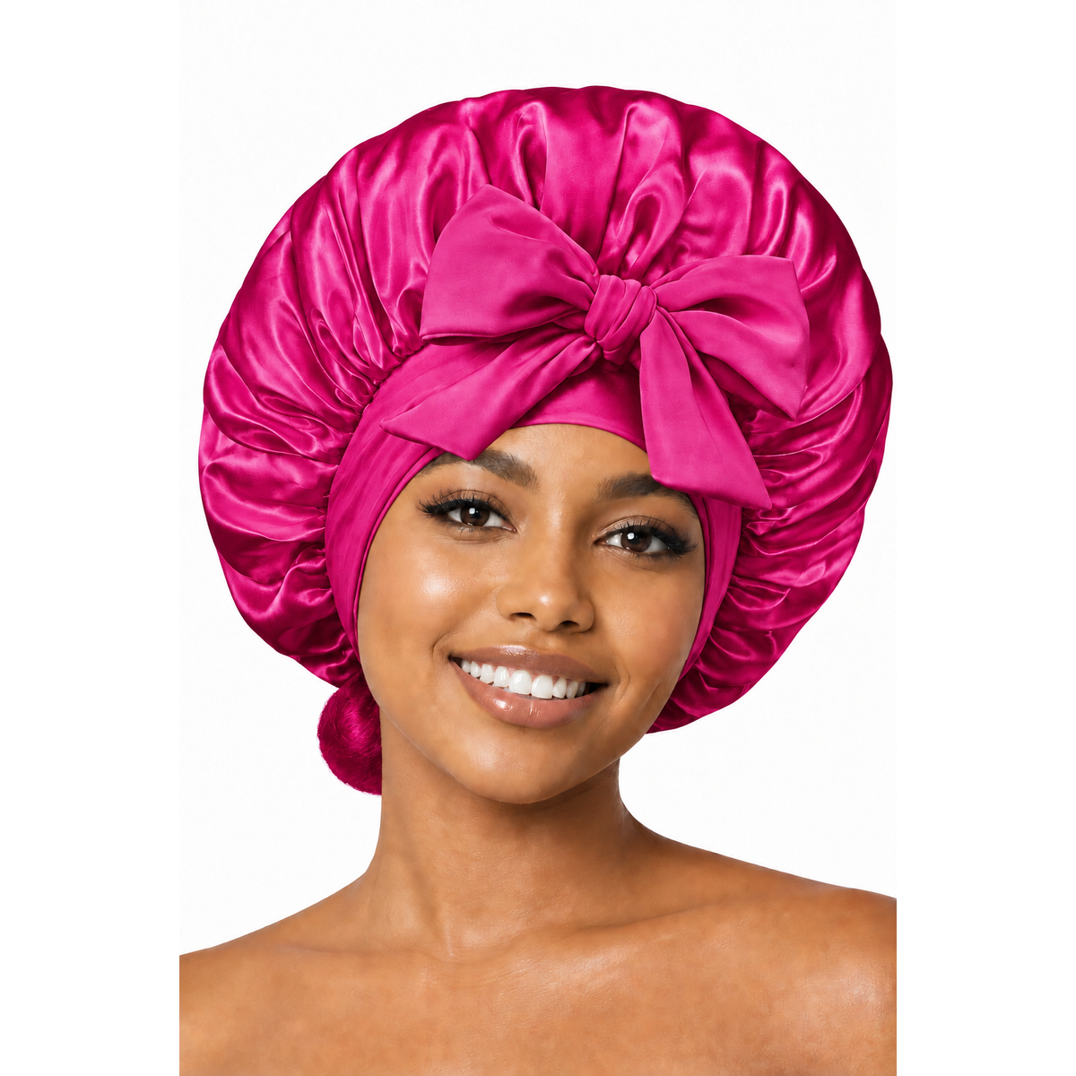 Satin Hair Bonnet – Anti-Frizz Sleep Bonnet for All Hair Types