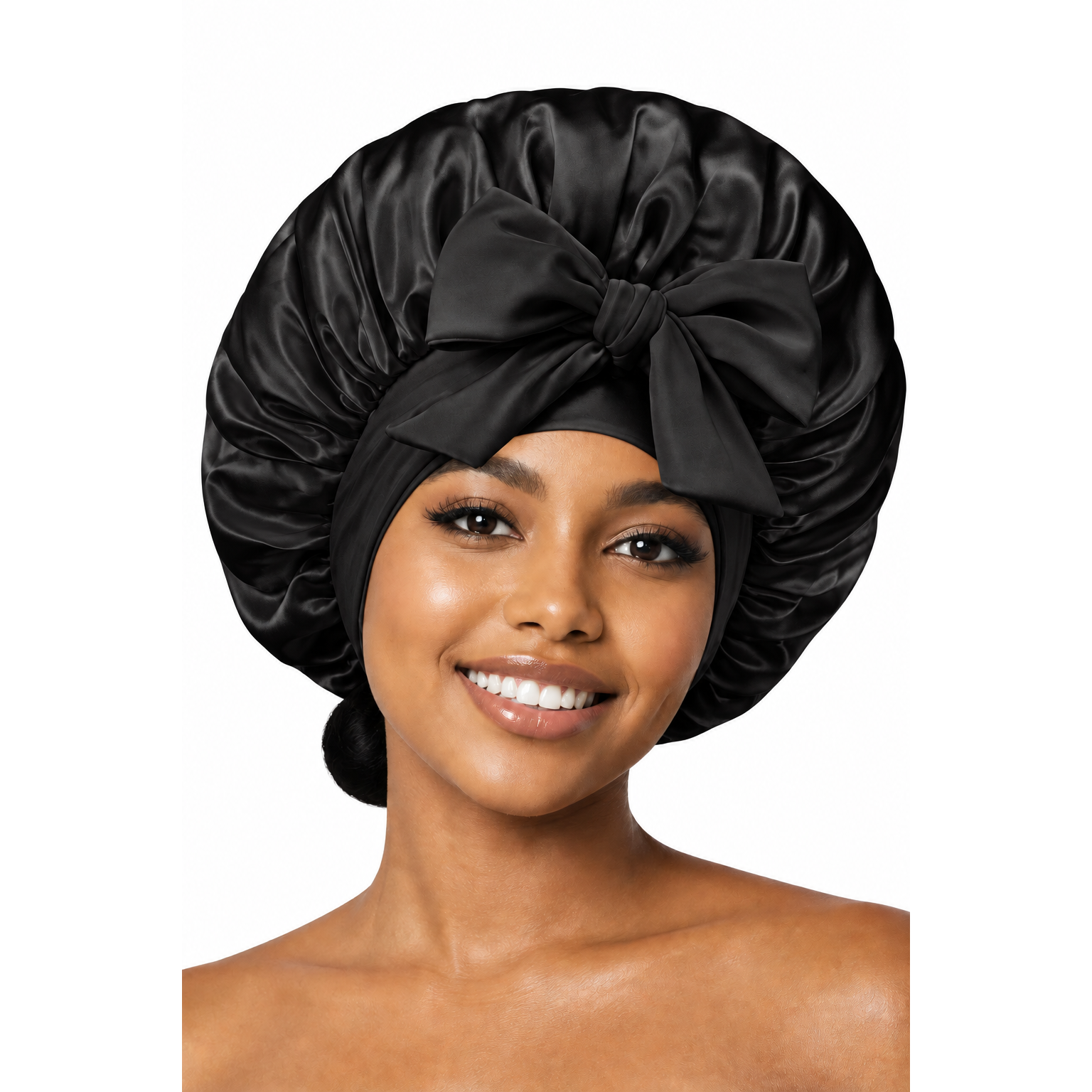 Satin Hair Bonnet – Anti-Frizz Sleep Bonnet for All Hair Types