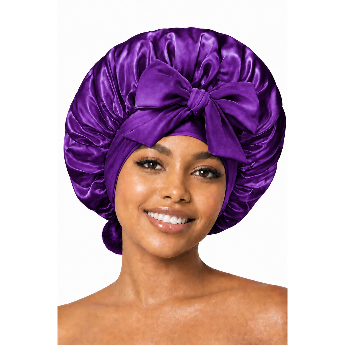 Satin Hair Bonnet – Anti-Frizz Sleep Bonnet for All Hair Types