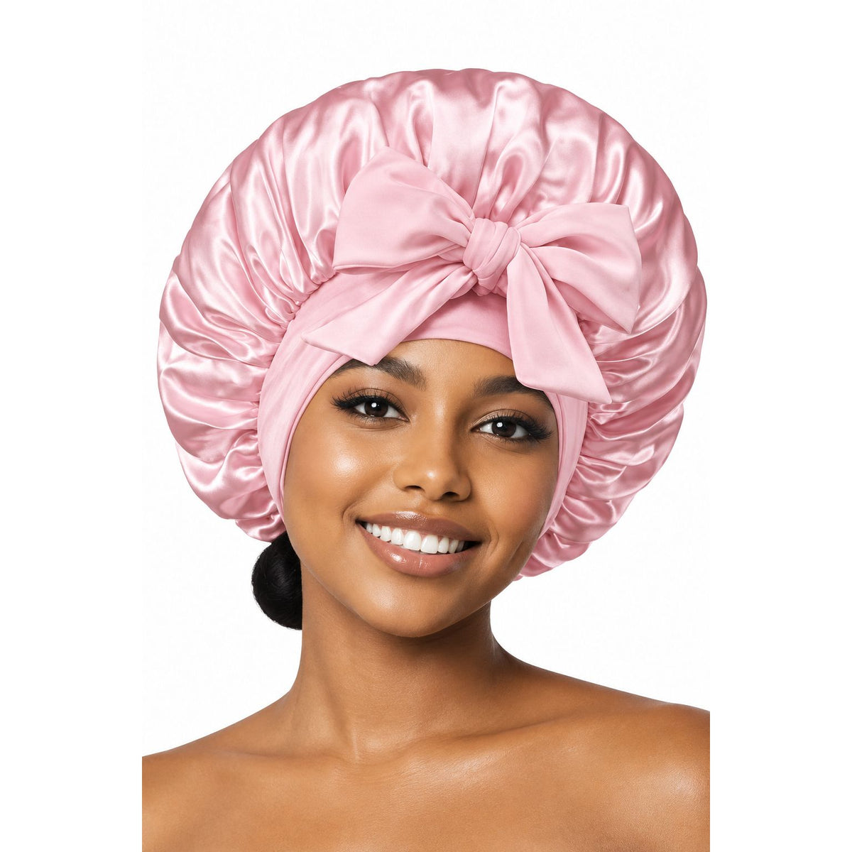 Satin Hair Bonnet – Anti-Frizz Sleep Bonnet for All Hair Types